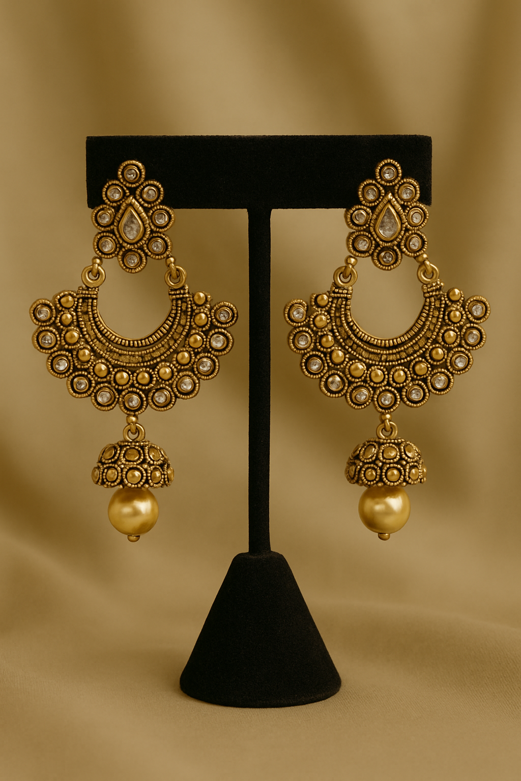 Antique gold jhumka