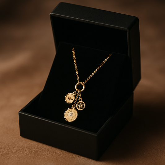 Three style gold plated pendant