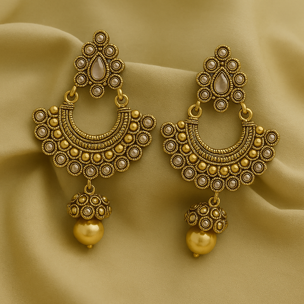 Antique gold jhumka